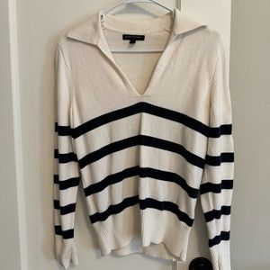 Striped Polo Sweater